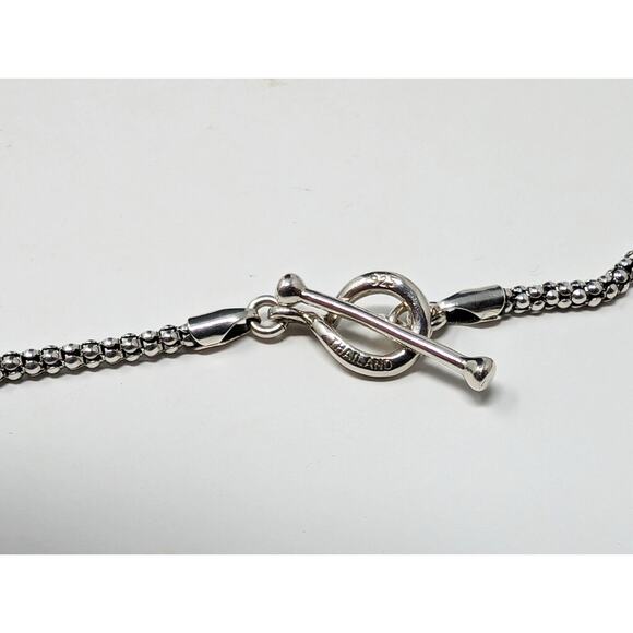 Michael Dawkins Starry Night Sterling Silver Teardrop Pendant Enhancer Necklace - Picture 9 of 10